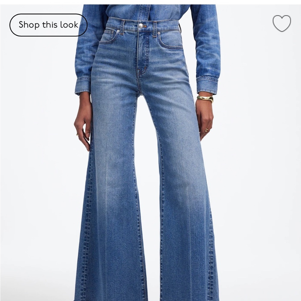 Madewell Wide Flare Crop Jeans